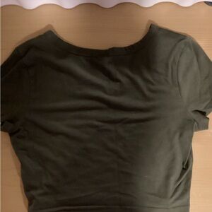 Wild Fable Dark Green Short Sleeve Top